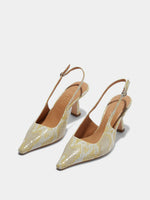 Fernanda Leather Slingback Pumps - Image 2