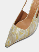 Fernanda Leather Slingback Pumps - Image 3