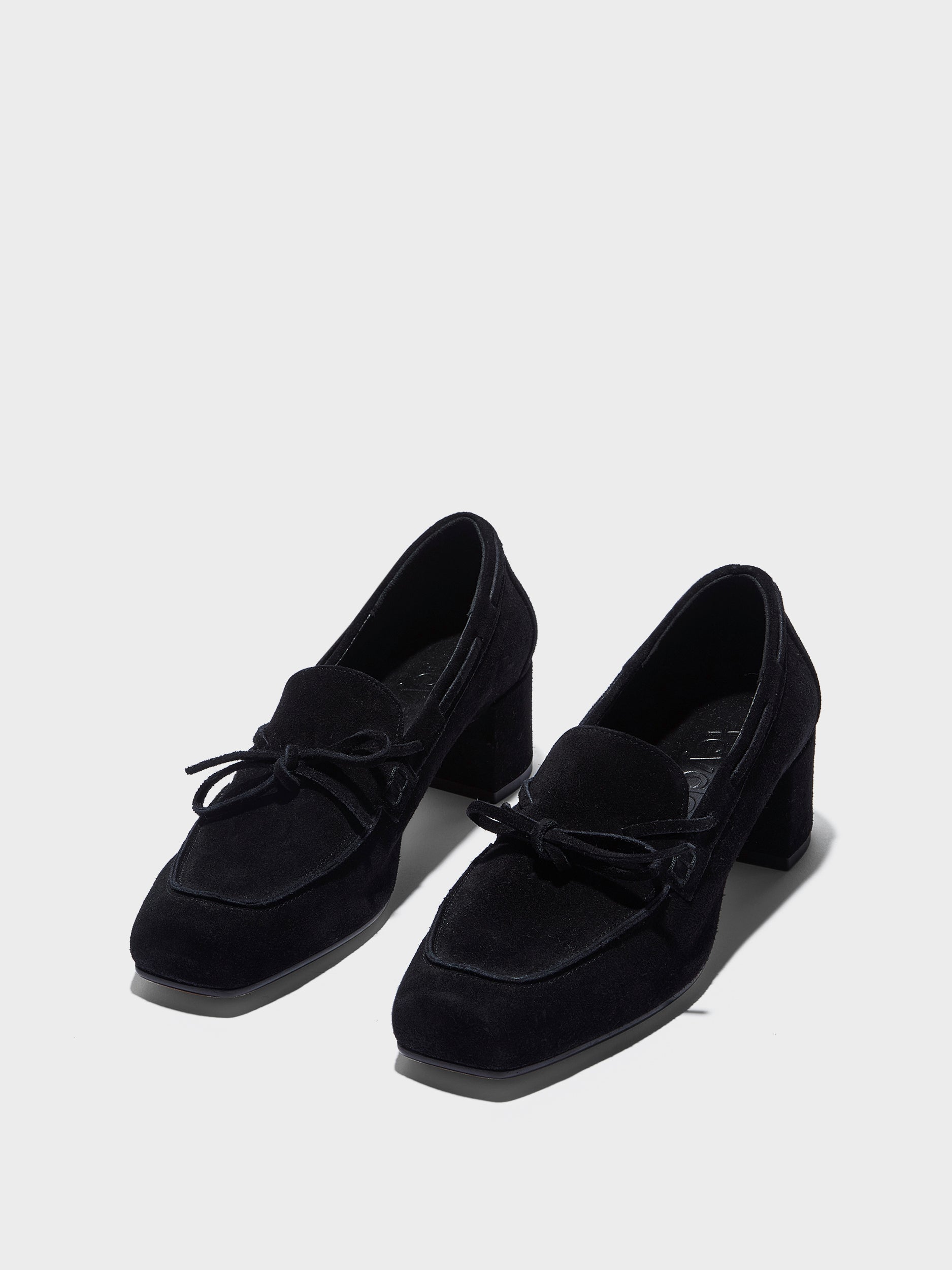 Grenn Suede Heeled Loafers - Image 3