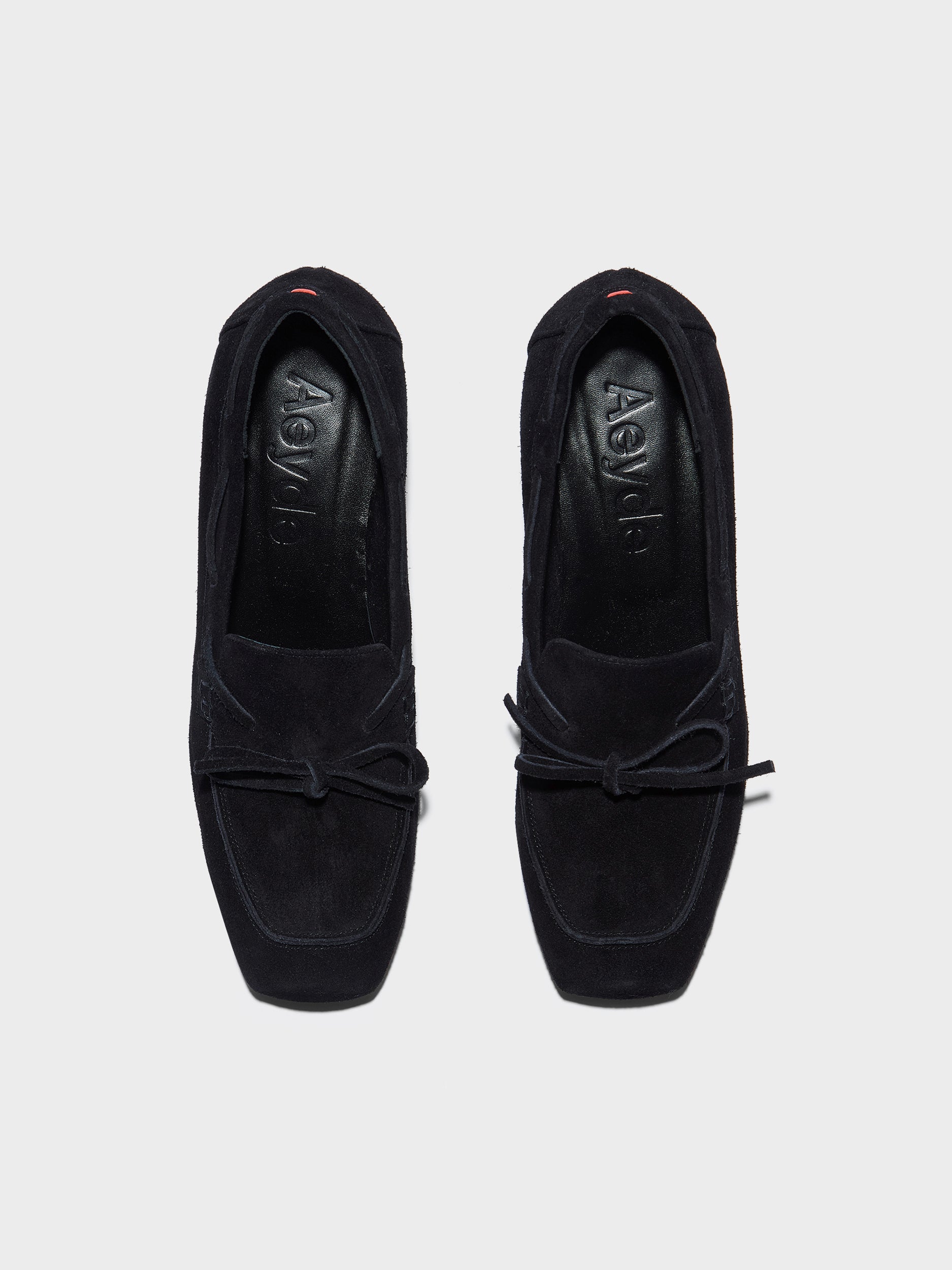 Grenn Suede Heeled Loafers - Image 5