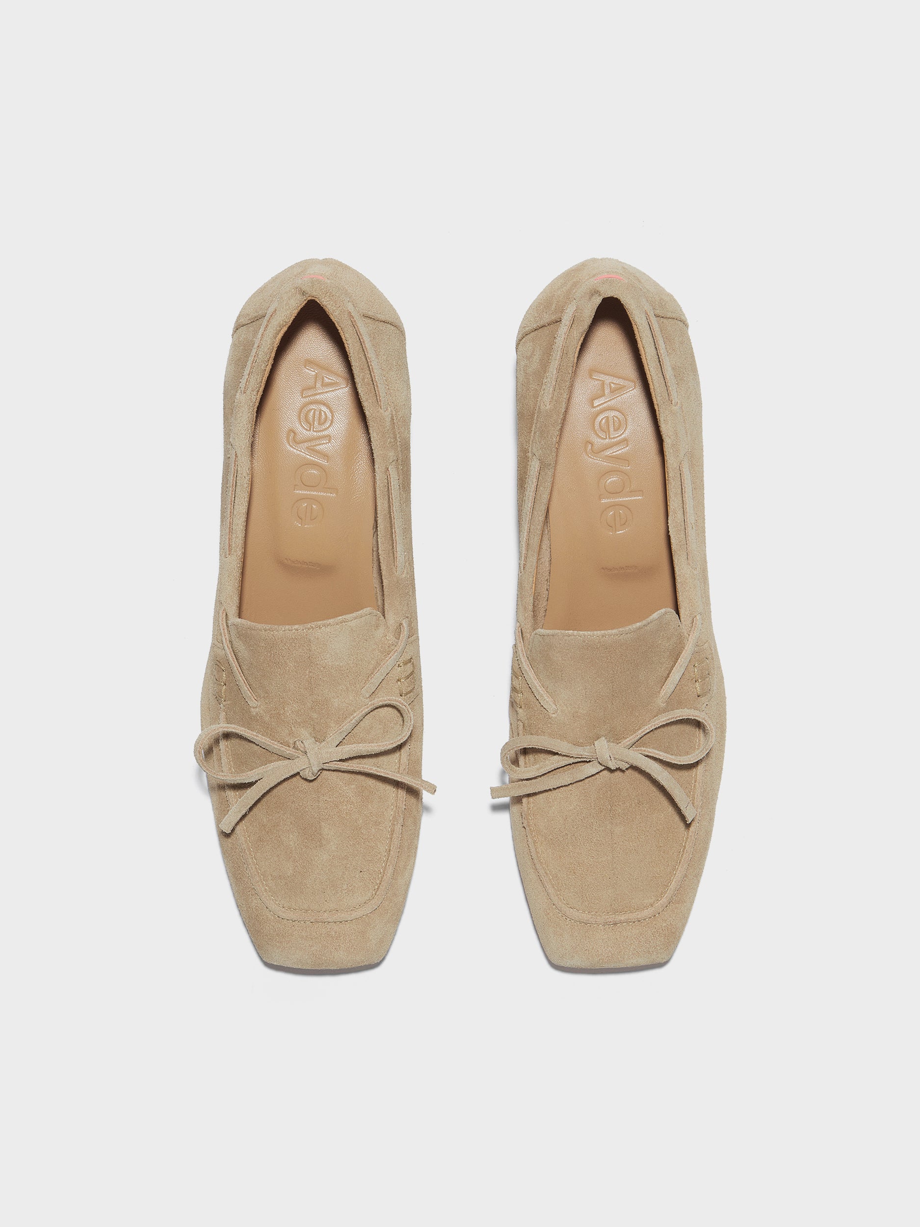 Grenn Suede Heeled Loafers - Image 5