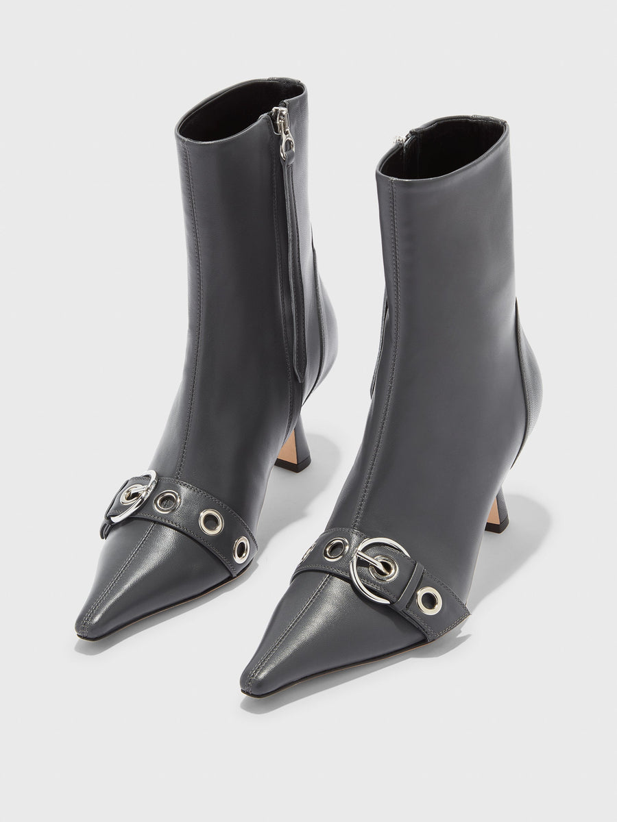 Halima Eyelet Pointed Boots