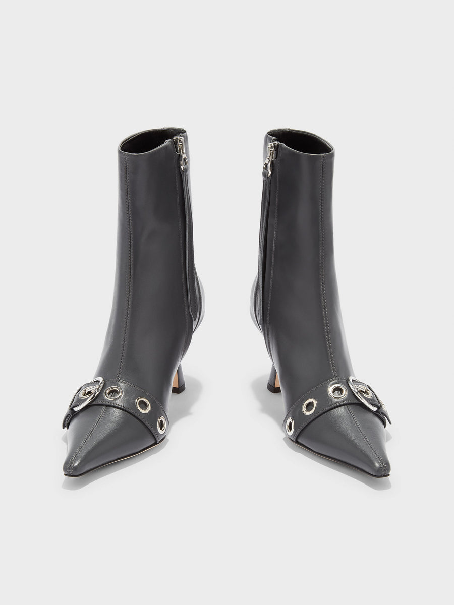 Halima Eyelet Pointed Boots