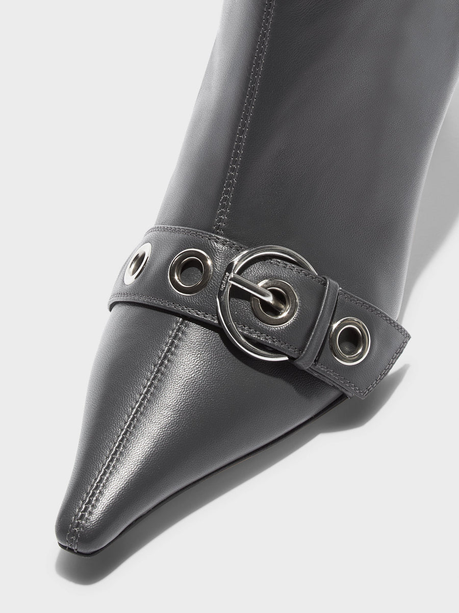 Halima Eyelet Pointed Boots