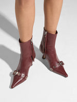 Halima Eyelet Pointed Boots - Image 2