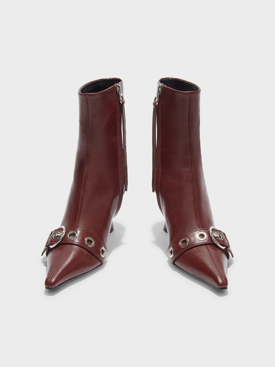 Halima Eyelet Pointed Boots