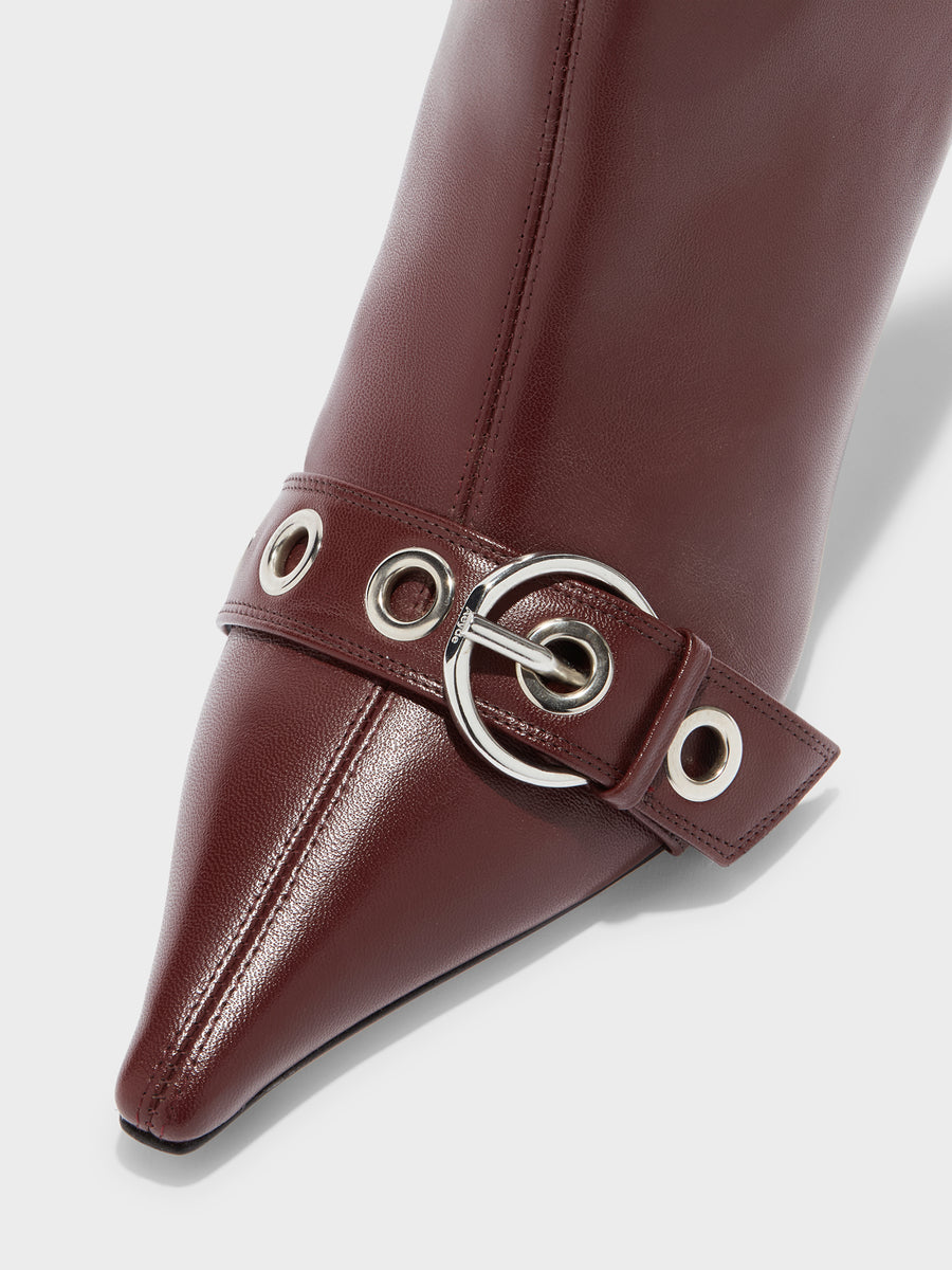 Halima Eyelet Pointed Boots