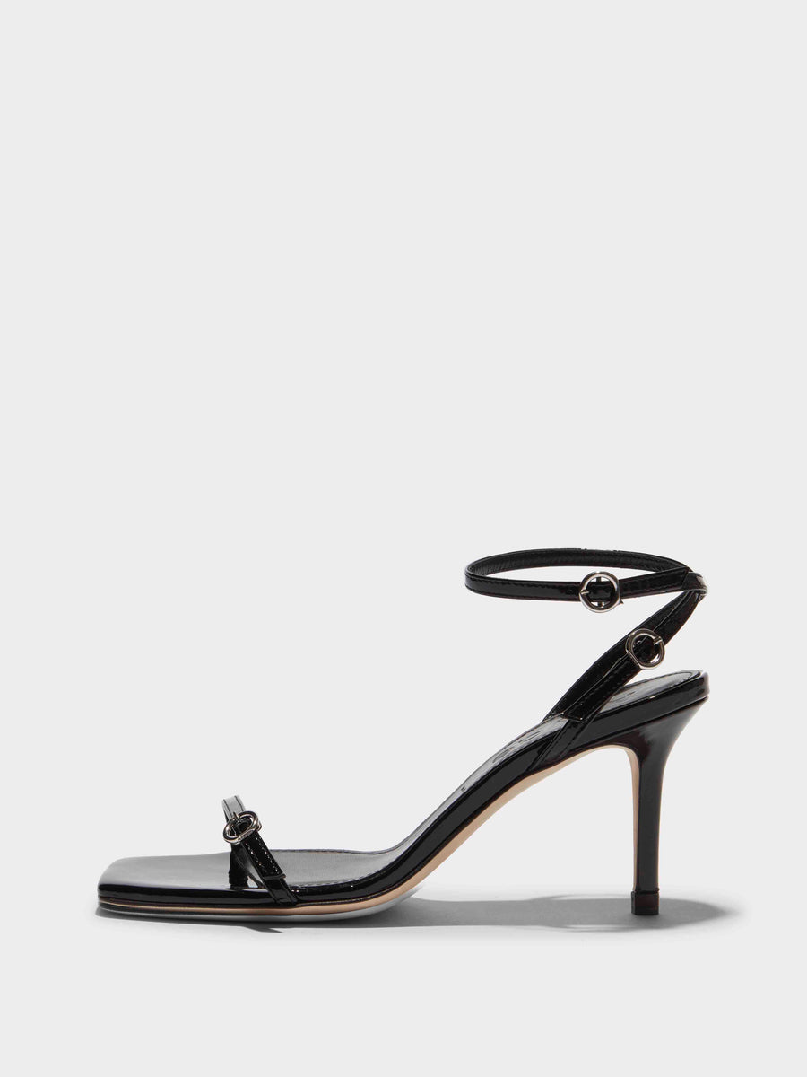 Hallie Leather Stiletto Sandals