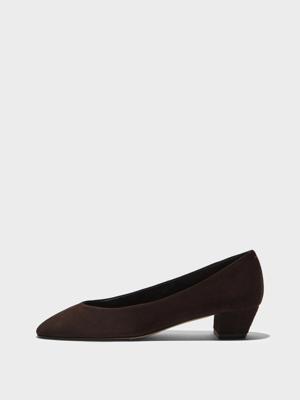 Helia Suede Low-Cut Pumps