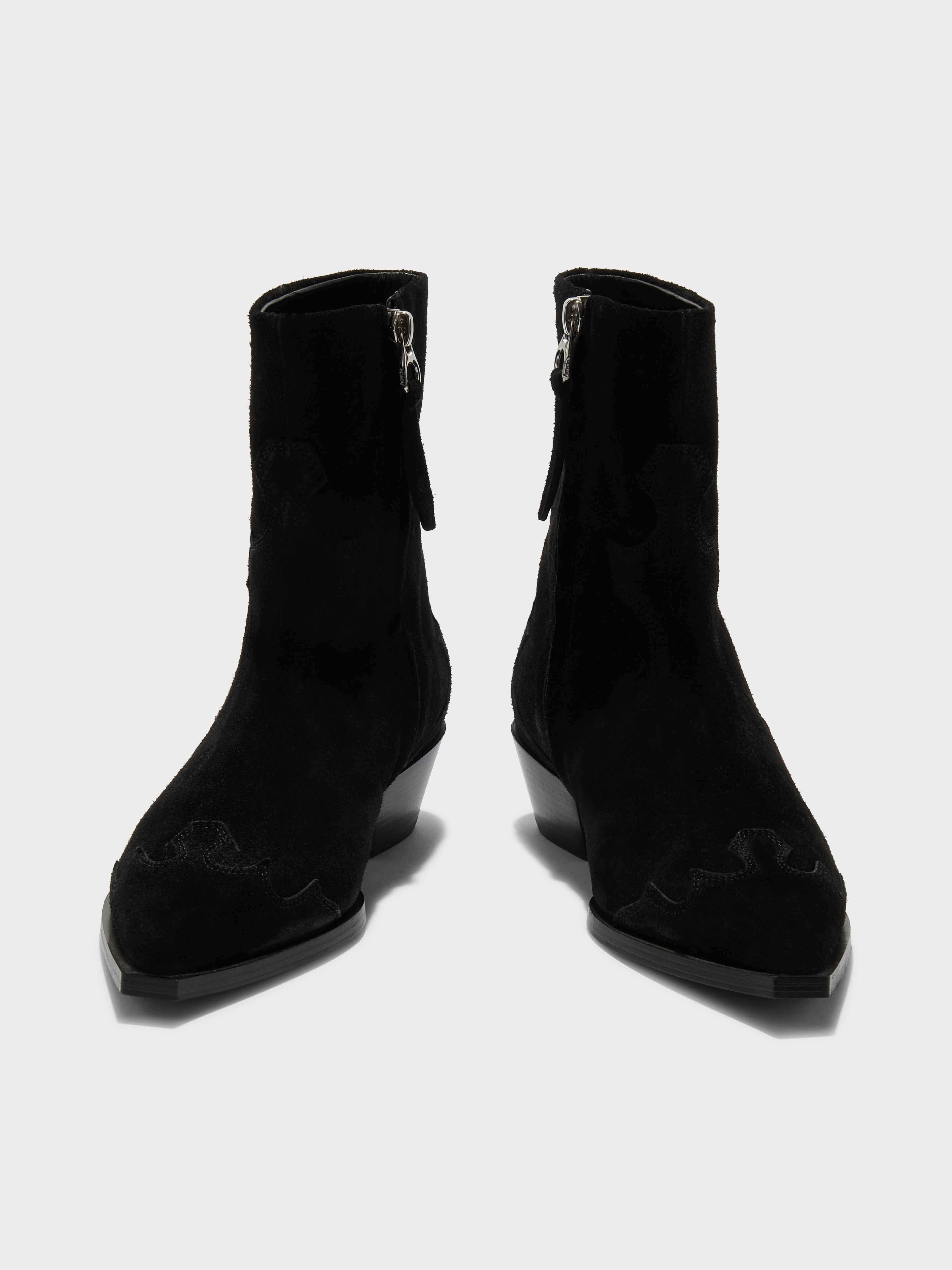Hester Suede Cowboy Boots - Image 5