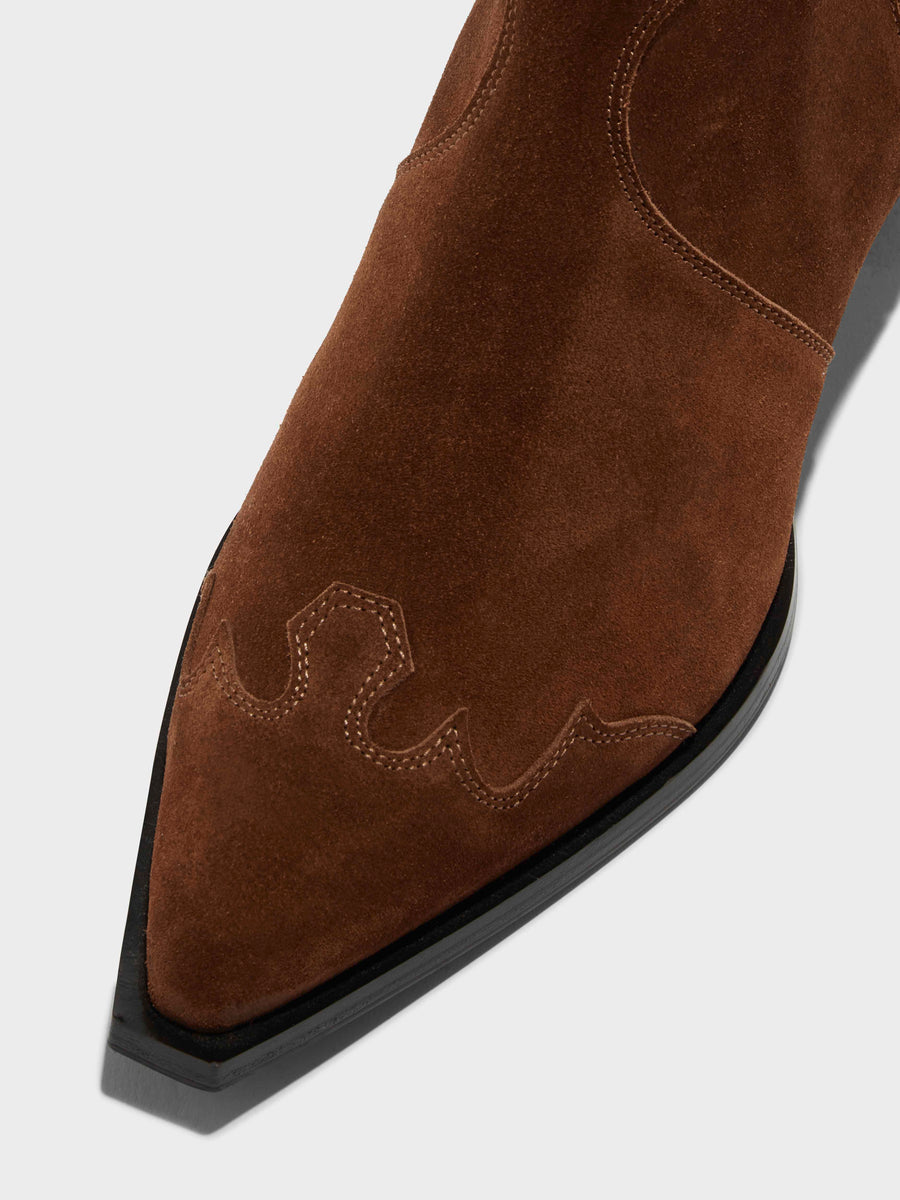 Hester Suede Cowboy Boots