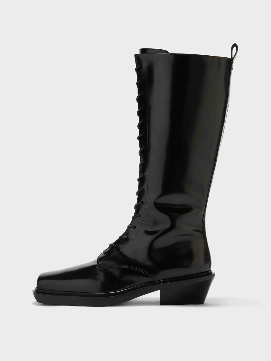 Hetta Leather Biker Boots