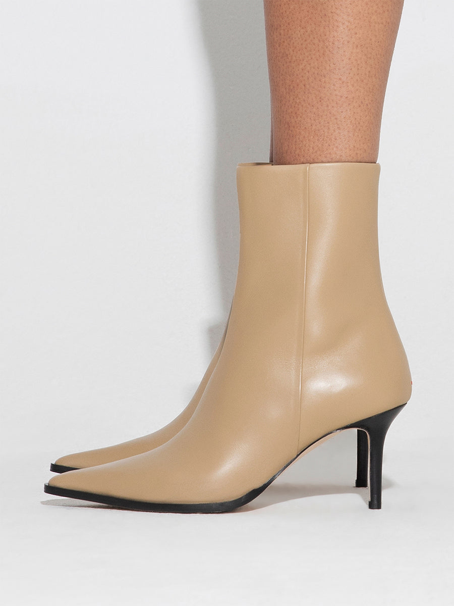 Hexi Leather Ankle Boots