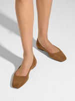Ida Suede Square-Toe Flats - Image 2