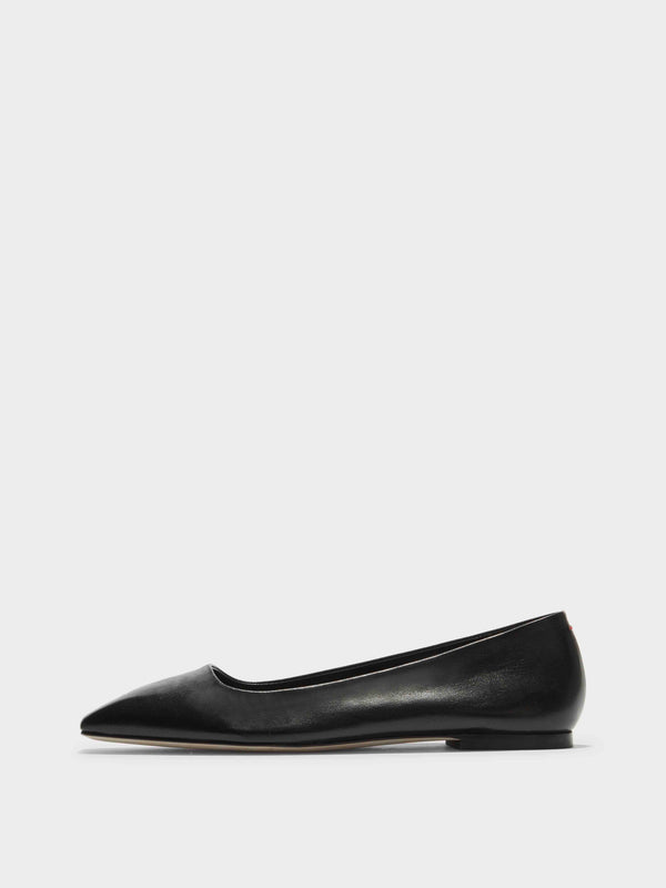 Ida Leather Square-Toe Flats