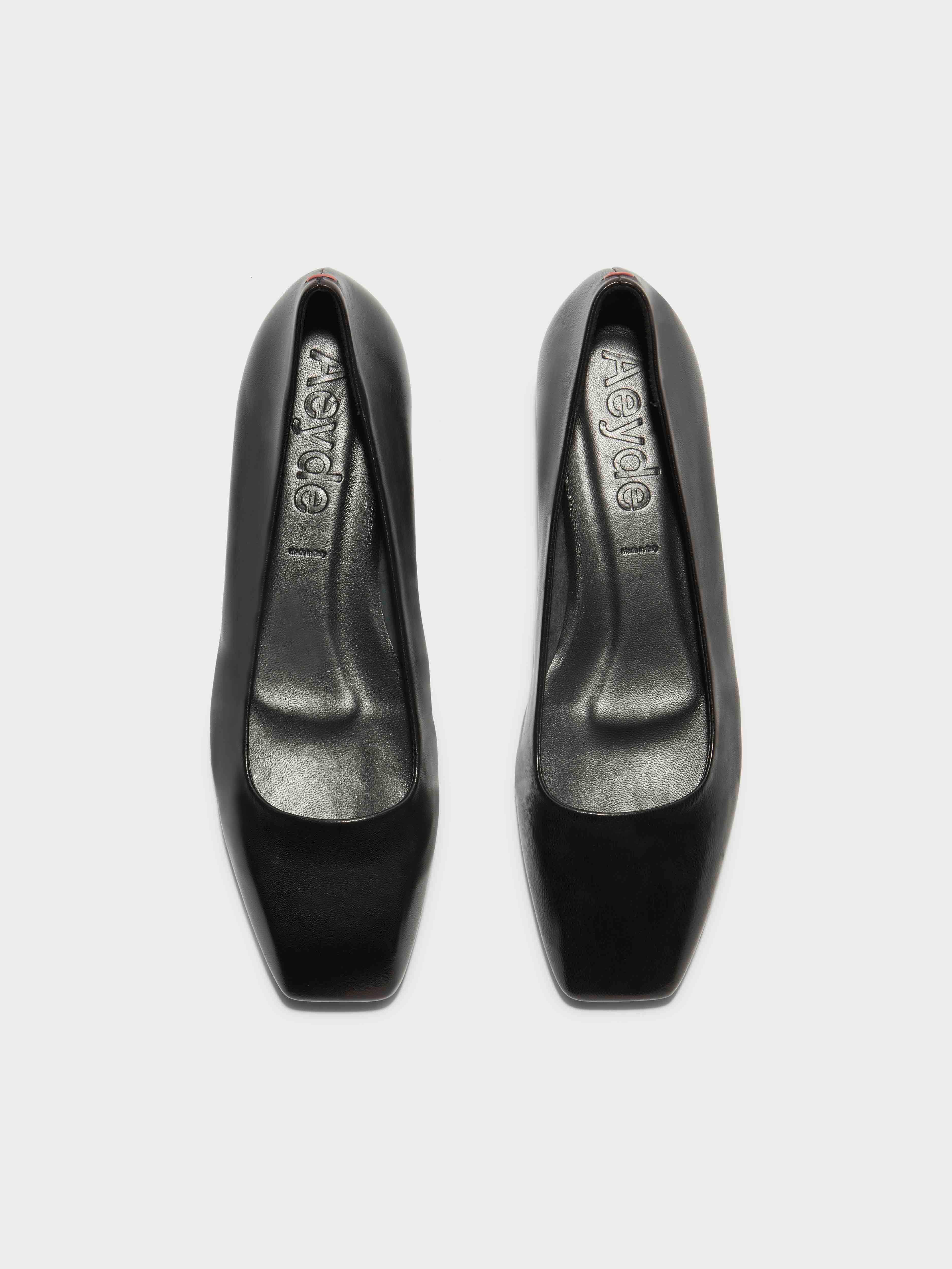 Ida Leather Square-Toe Flats - Image 5