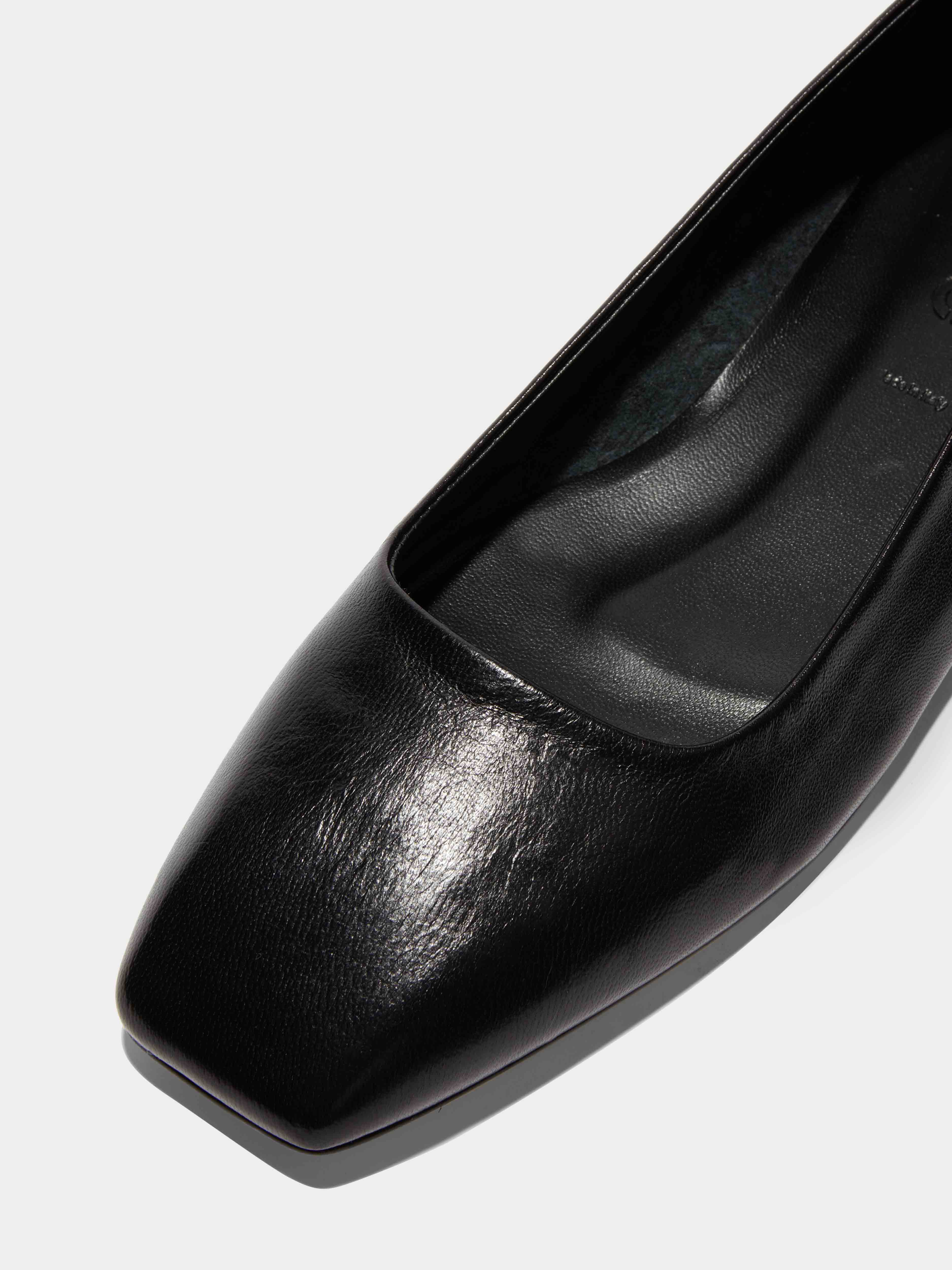 Ida Leather Square-Toe Flats - Image 3