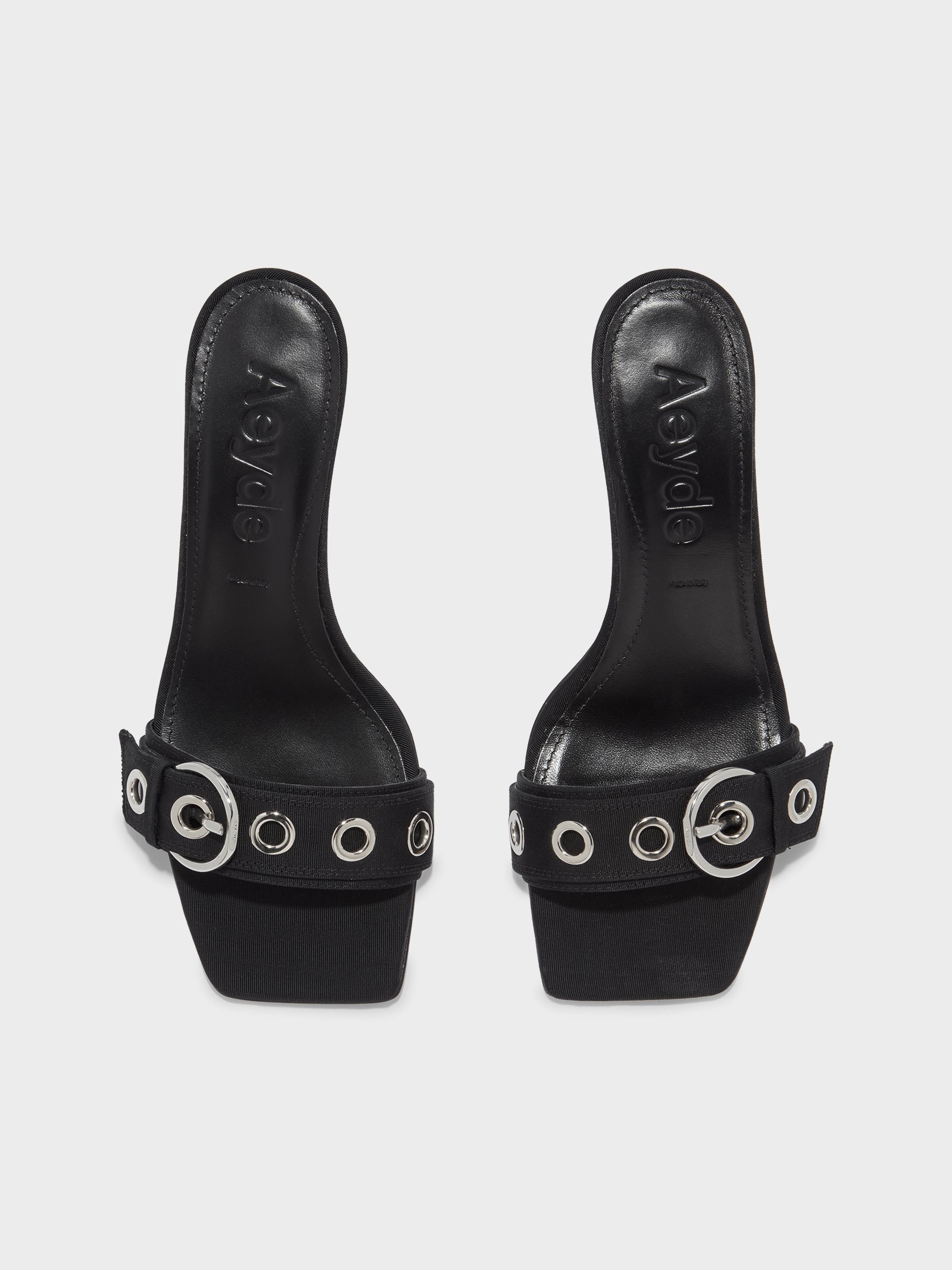Ilvy Eyelet Grosgrain Mules - Image 5