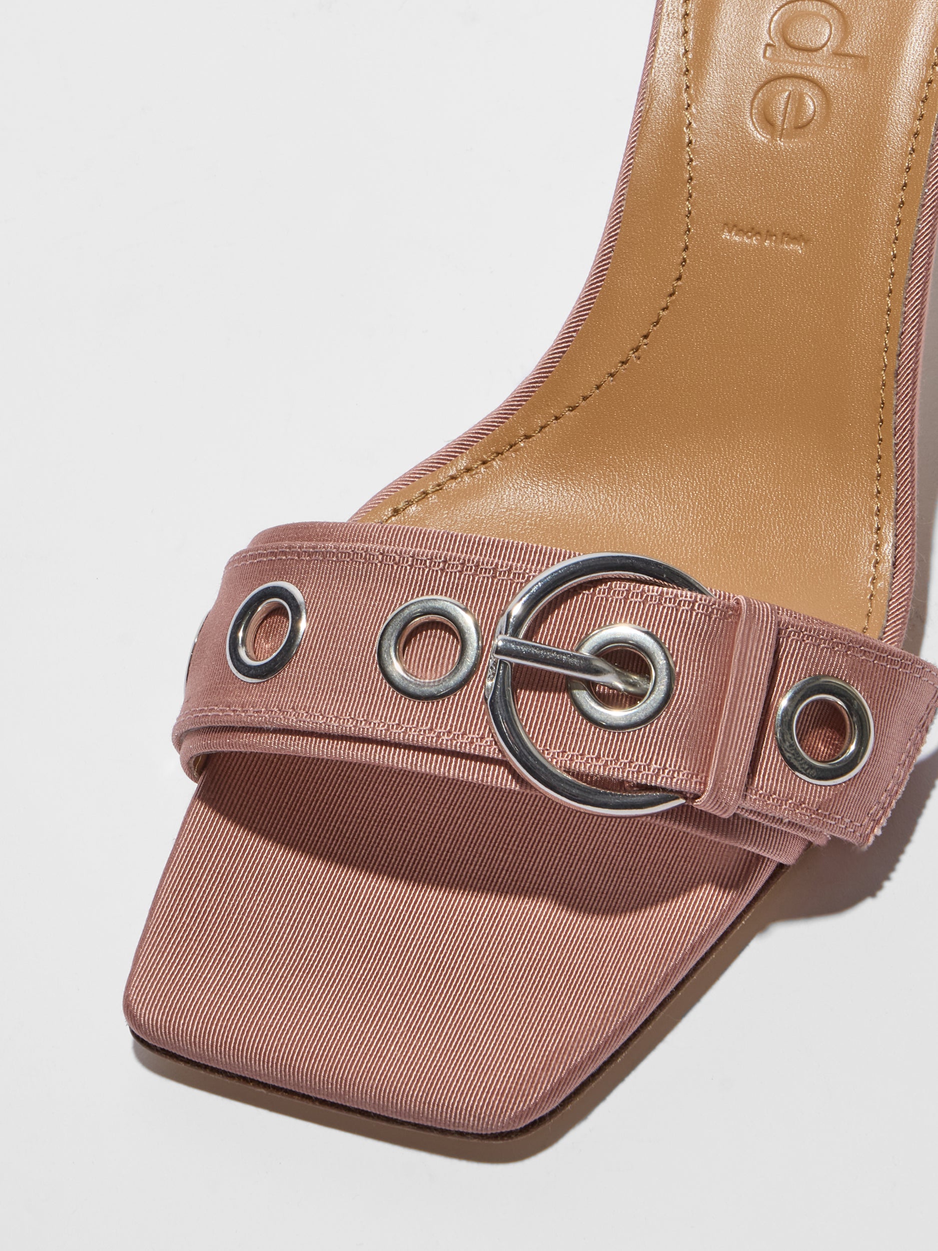 Ilvy Eyelet Grosgrain Mules - Image 3