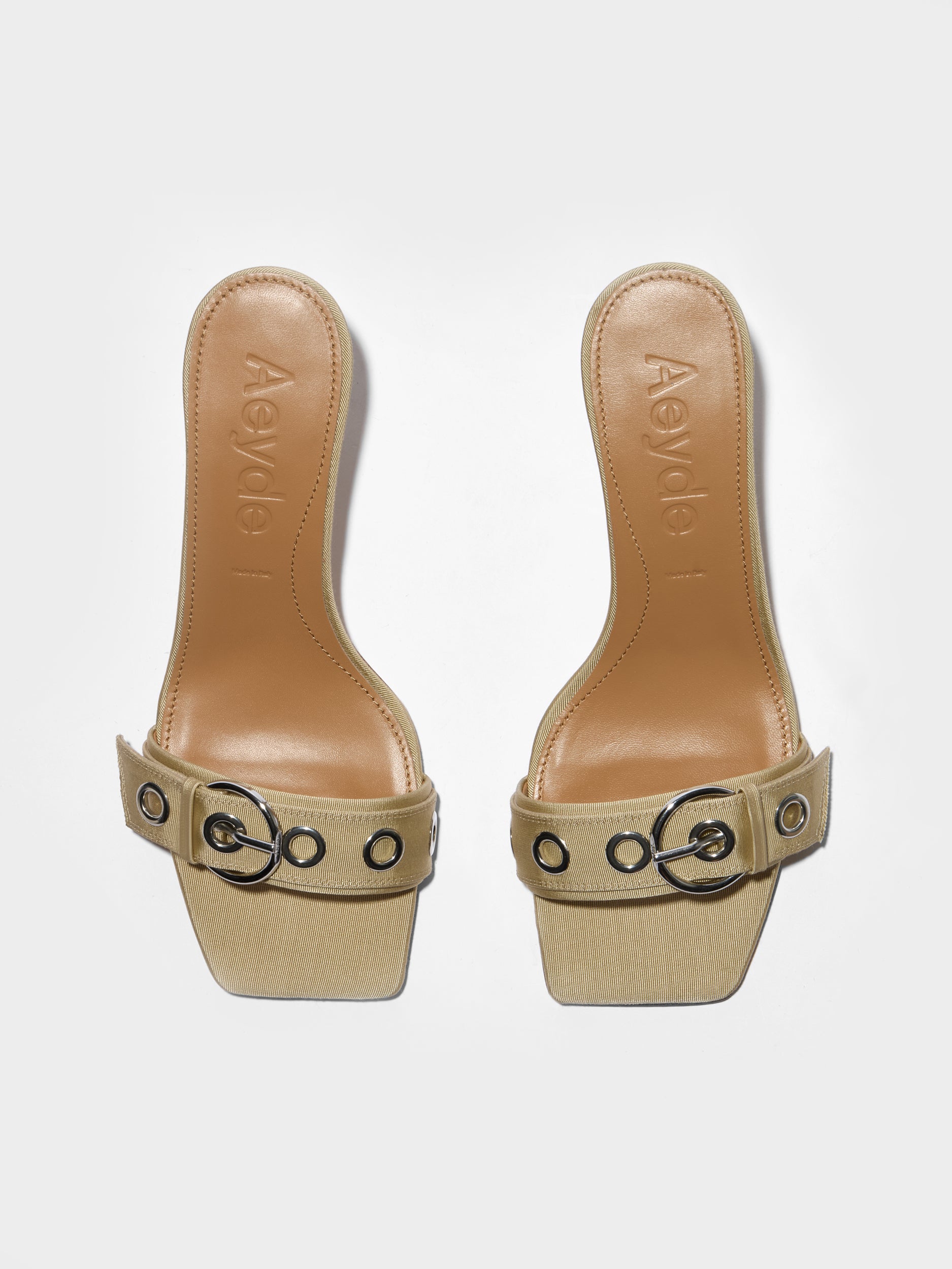 Ilvy Eyelet Grosgrain Mules - Image 5