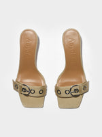 Ilvy Eyelet Grosgrain Mules - Image 5