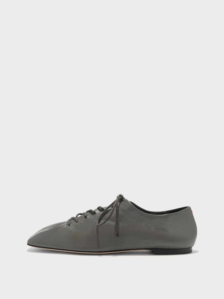 Isla Leather Lace-up Flats