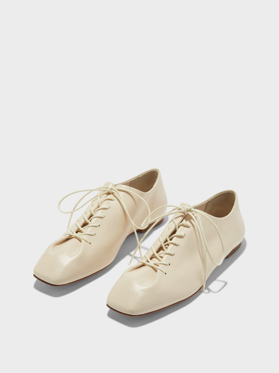 Isla Leather Lace-up Flats