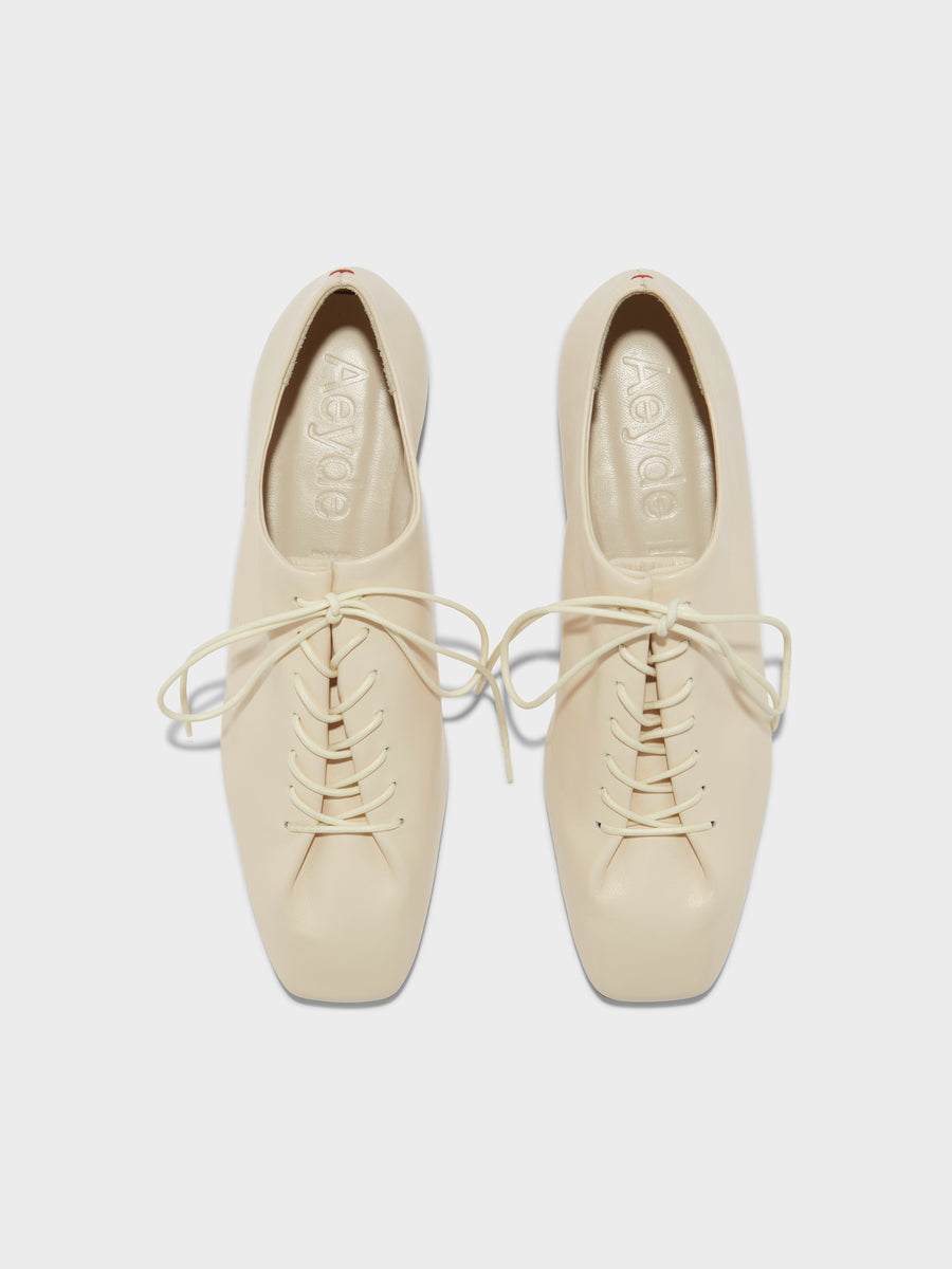 Isla Leather Lace-up Flats