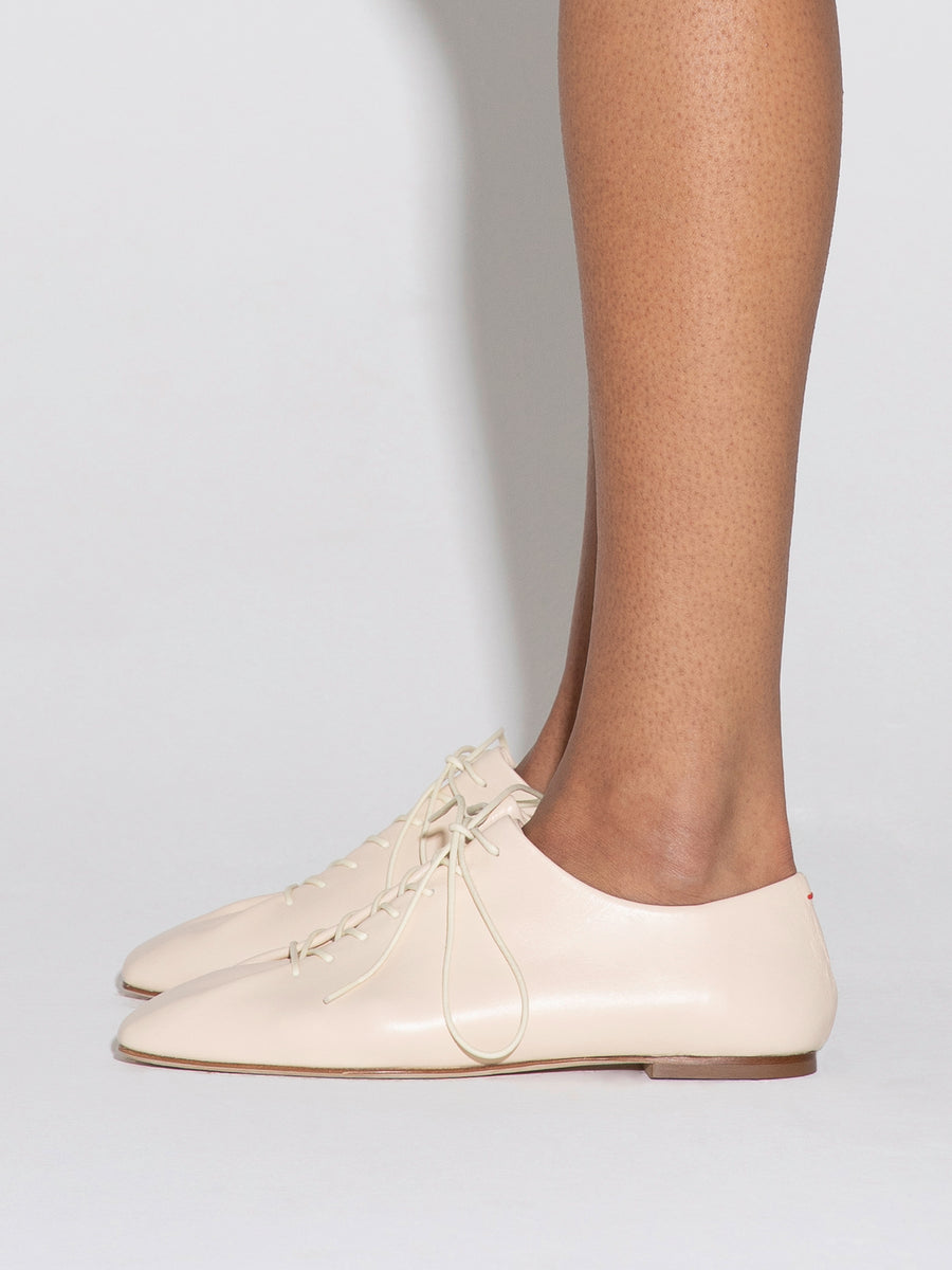 Isla Leather Lace-up Flats