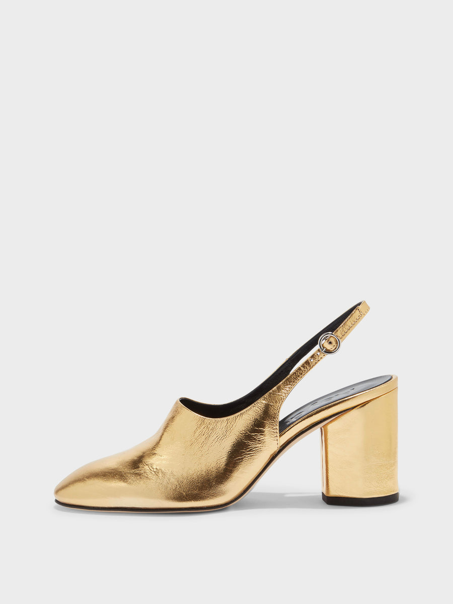 Jamila Laminated Leather Pumps