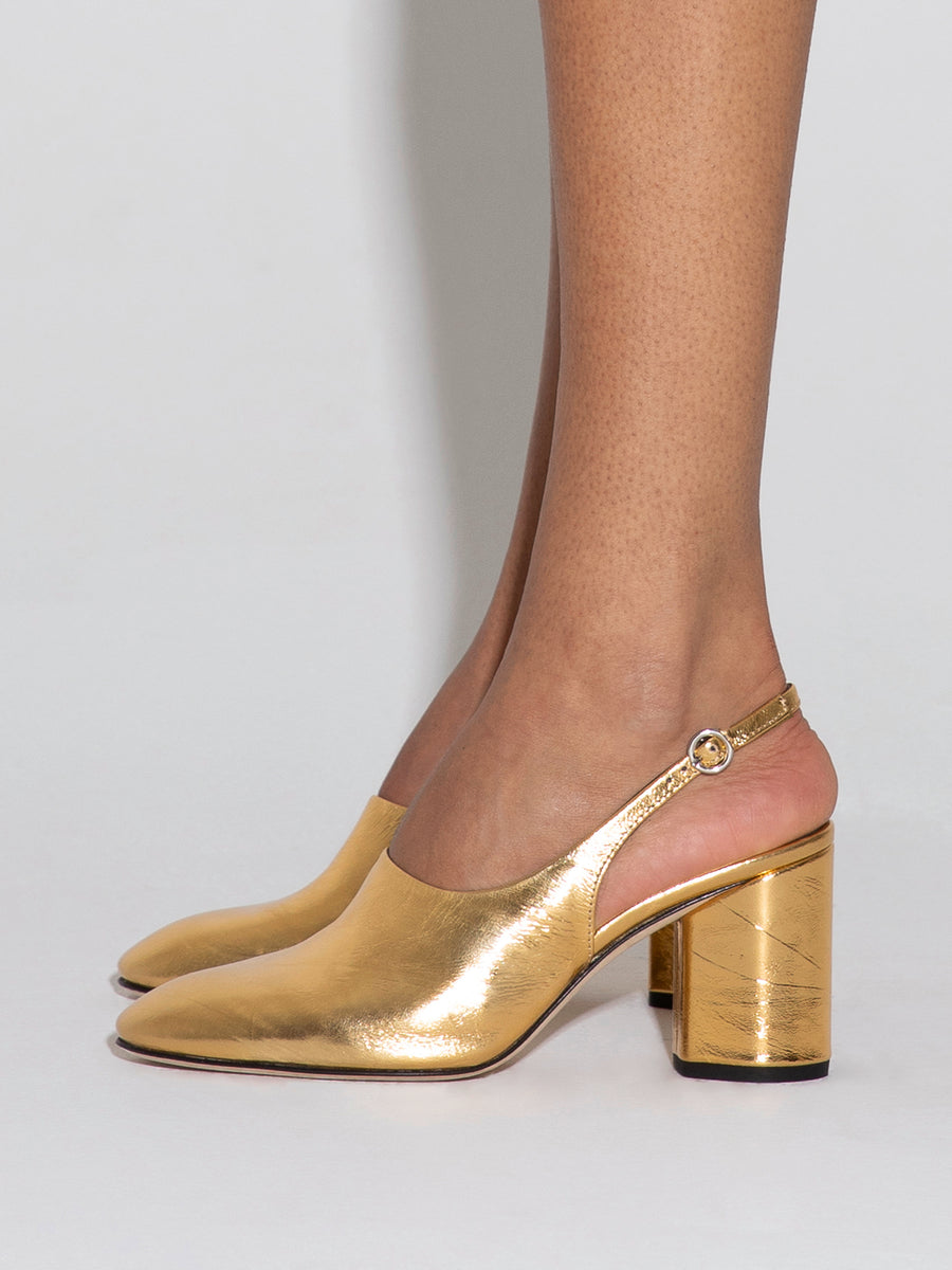 Jamila Laminated Leather Pumps