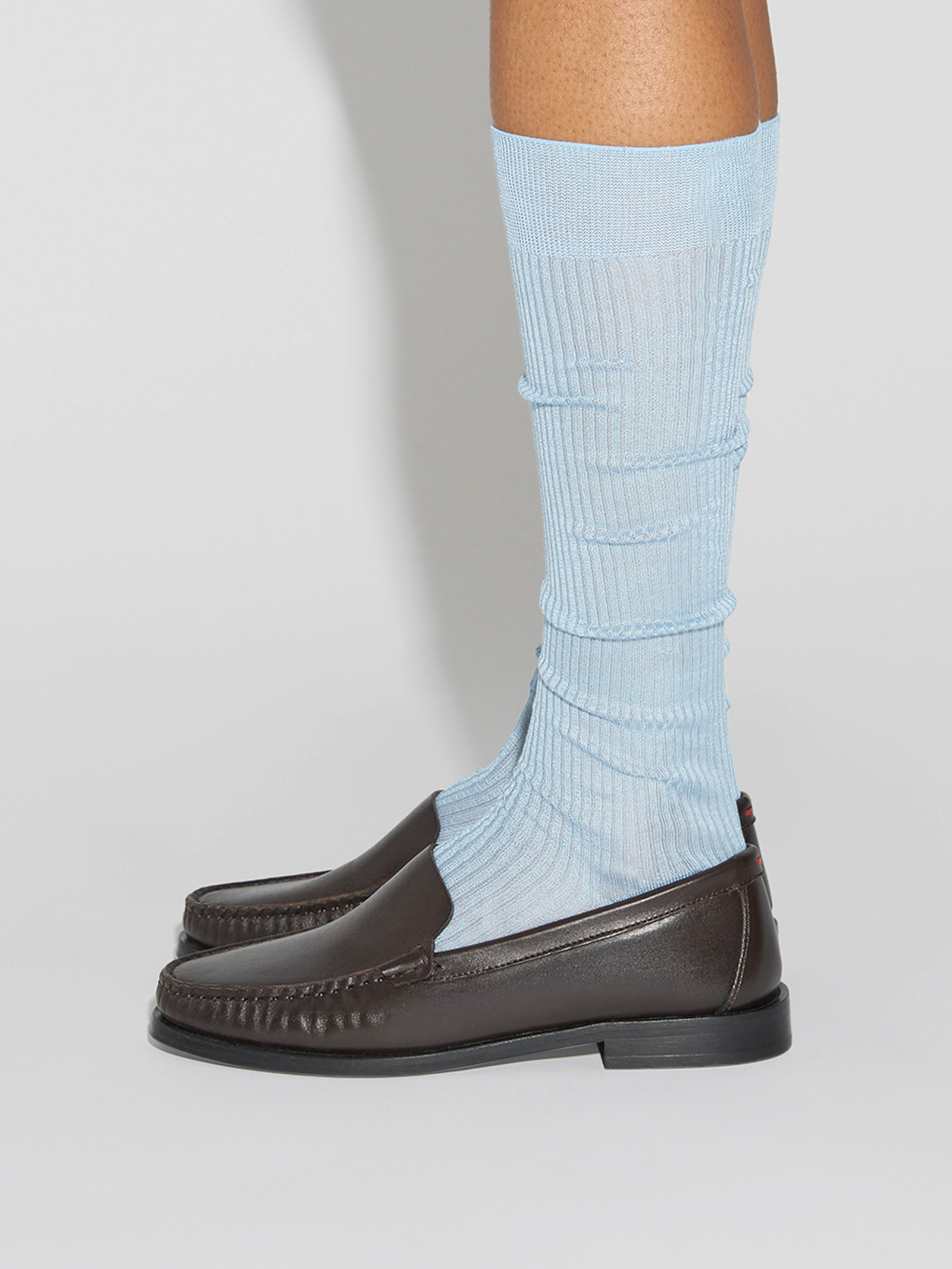 Aeyde | Jory Silk Socks for Women | Glass Silk | Luxury Materials | Handmade in Italy | How to Style
