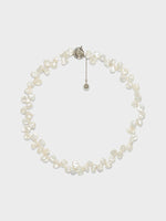Joss Pearl and Palladium-Plated Necklace - Image 1