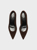 Judi Suede Pointed Pumps - Image 5