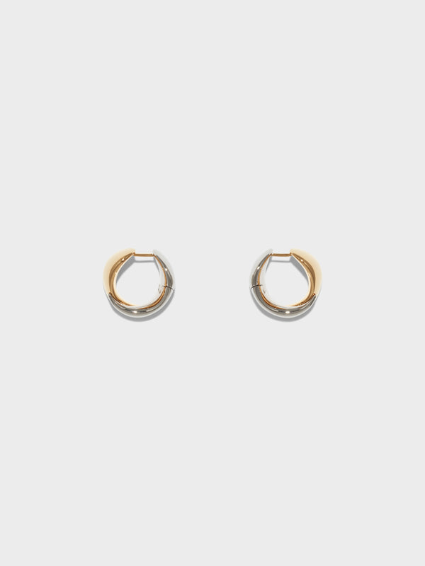 Junior Medium 18kt Gold and Palladium-Plated Earrings
