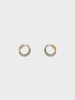 Junior Medium 18kt Gold and Palladium-Plated Earrings - Image 1