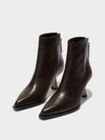 Kala Leather Cowboy Ankle Boots - Image 2