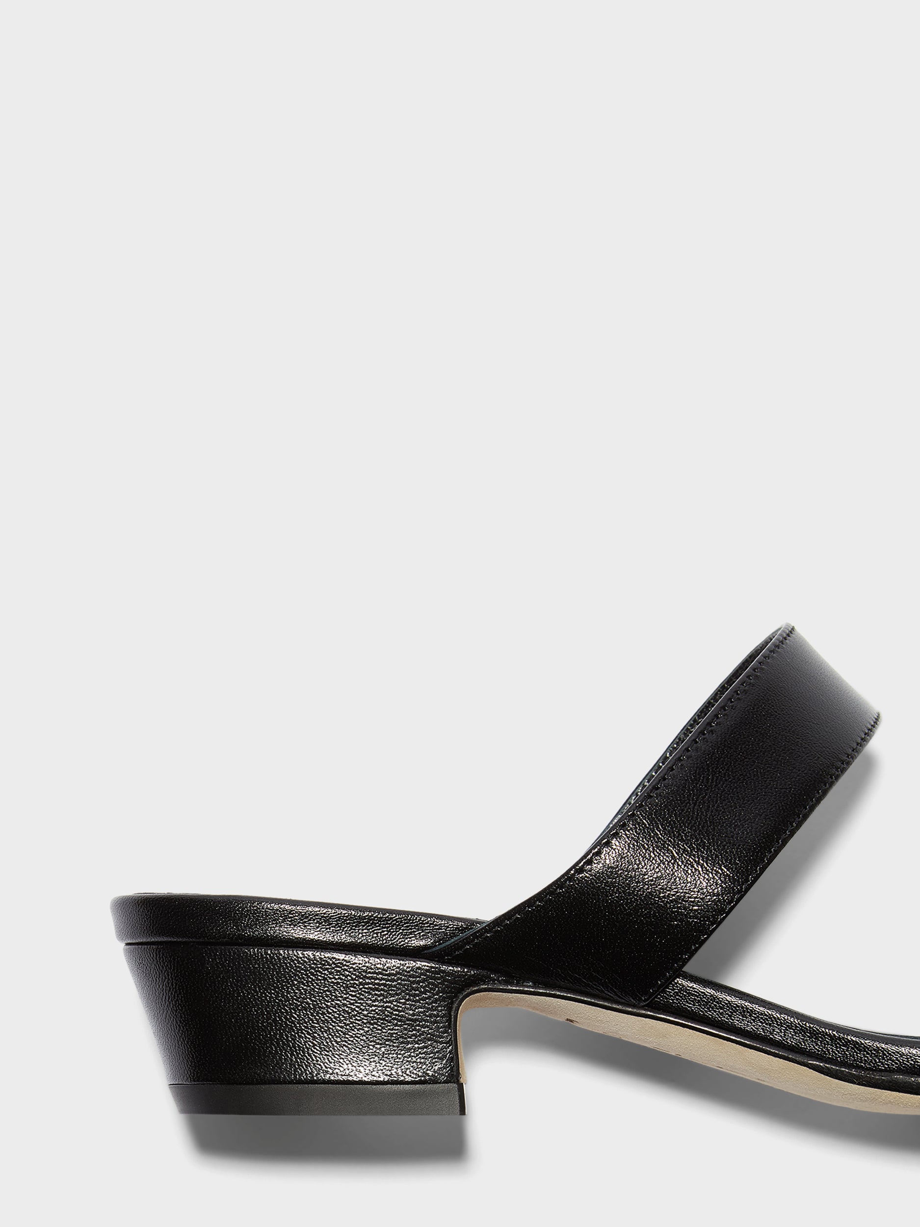 Aeyde | Kemi Leather Heeled Sandals for Women | Black Nappa | Square Toe | Mid Heel | Heel Details