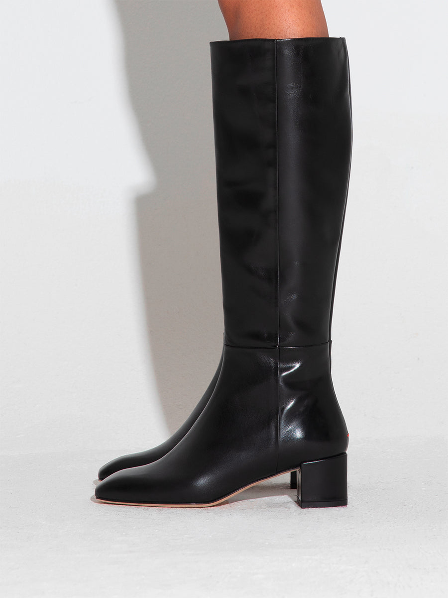 Laura Leather Knee-High Boots