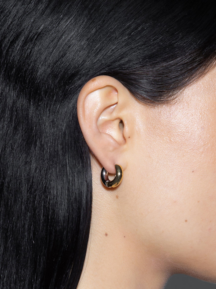 Laurie Small 18kt Gold and Palladium-Plated Hoop Earrings