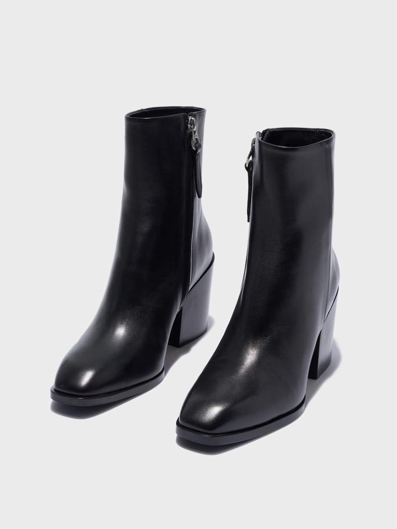 Leandra Leather Ankle Boots