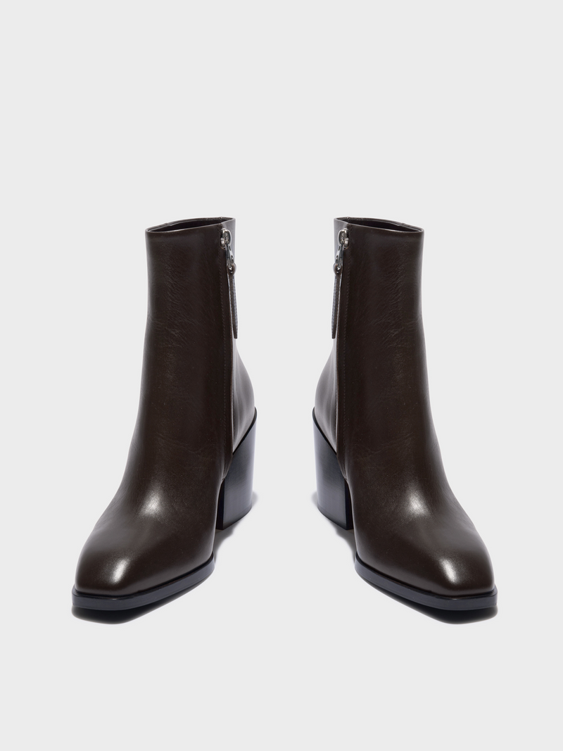 Leandra Leather Ankle Boots