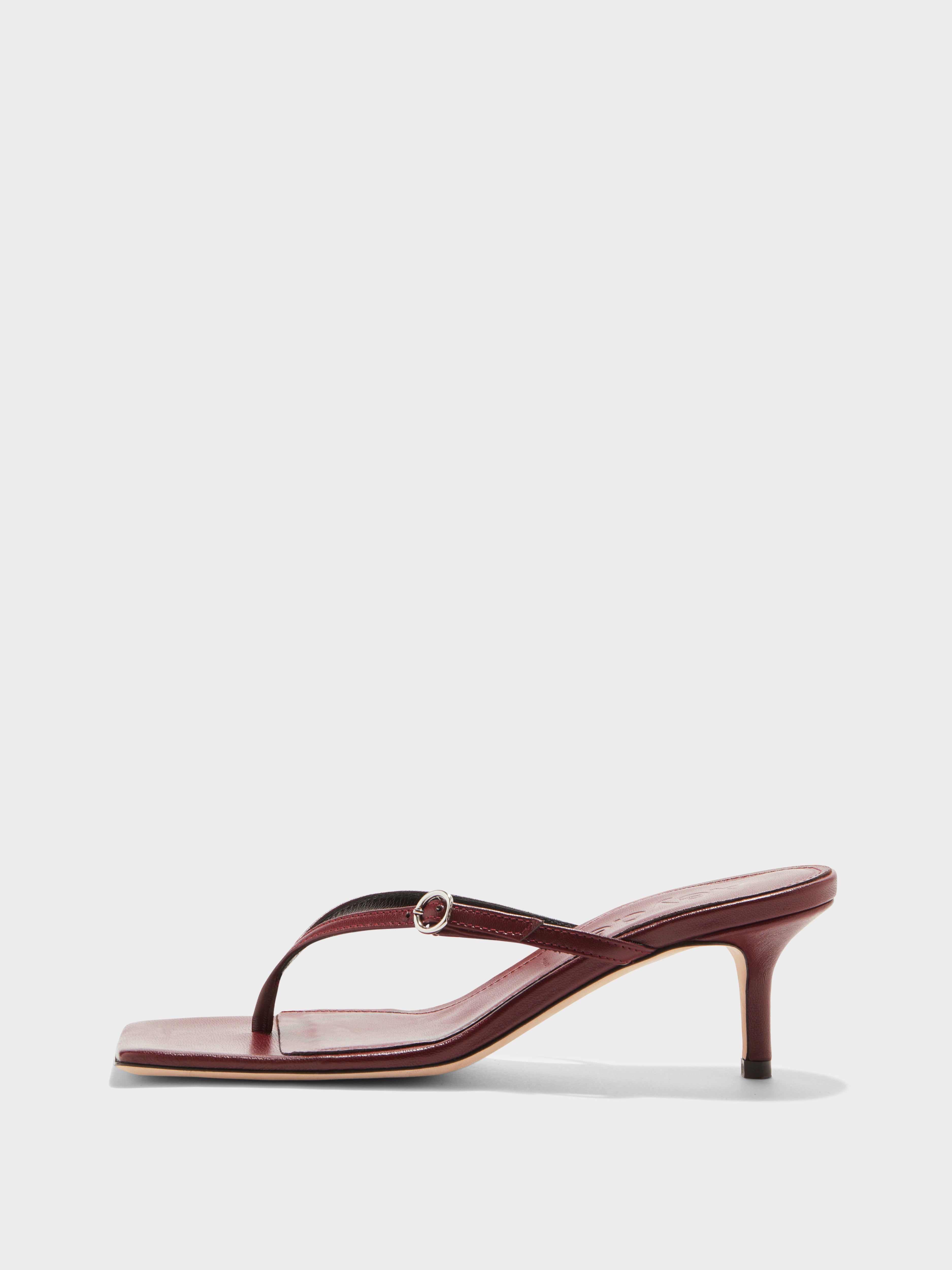 Leigh Leather Toe-Post Sandals - Image 1
