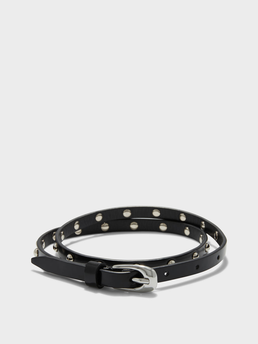 Liam Studded Leather Belt