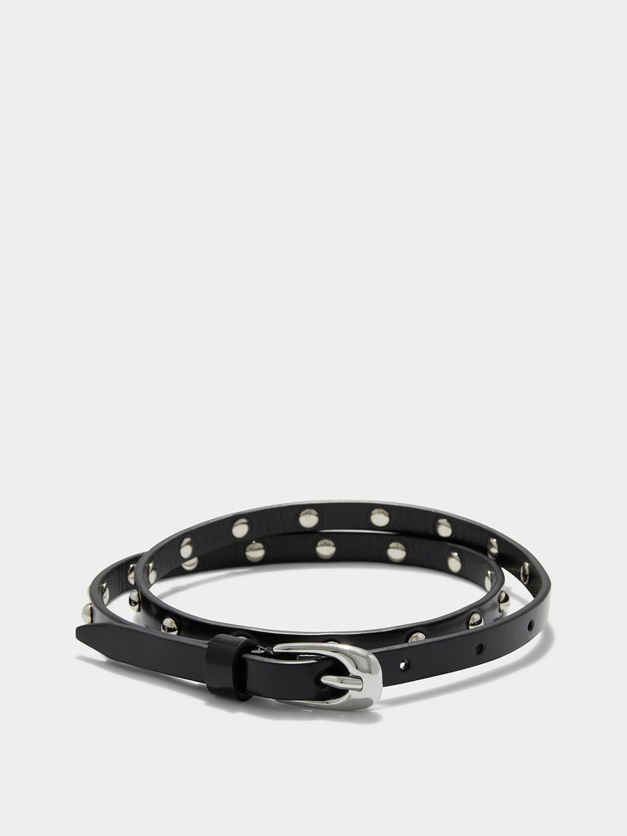 Liam Studded Leather Belt