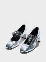 Lina Eyelet Mary-Jane Pumps - Image 3