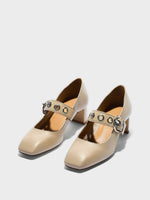 Lina Eyelet Mary-Jane Pumps - Image 3