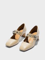 Lina Eyelet Mary-Jane Pumps - Image 3