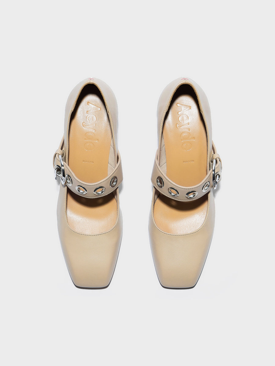 Lina Eyelet Mary-Jane Pumps