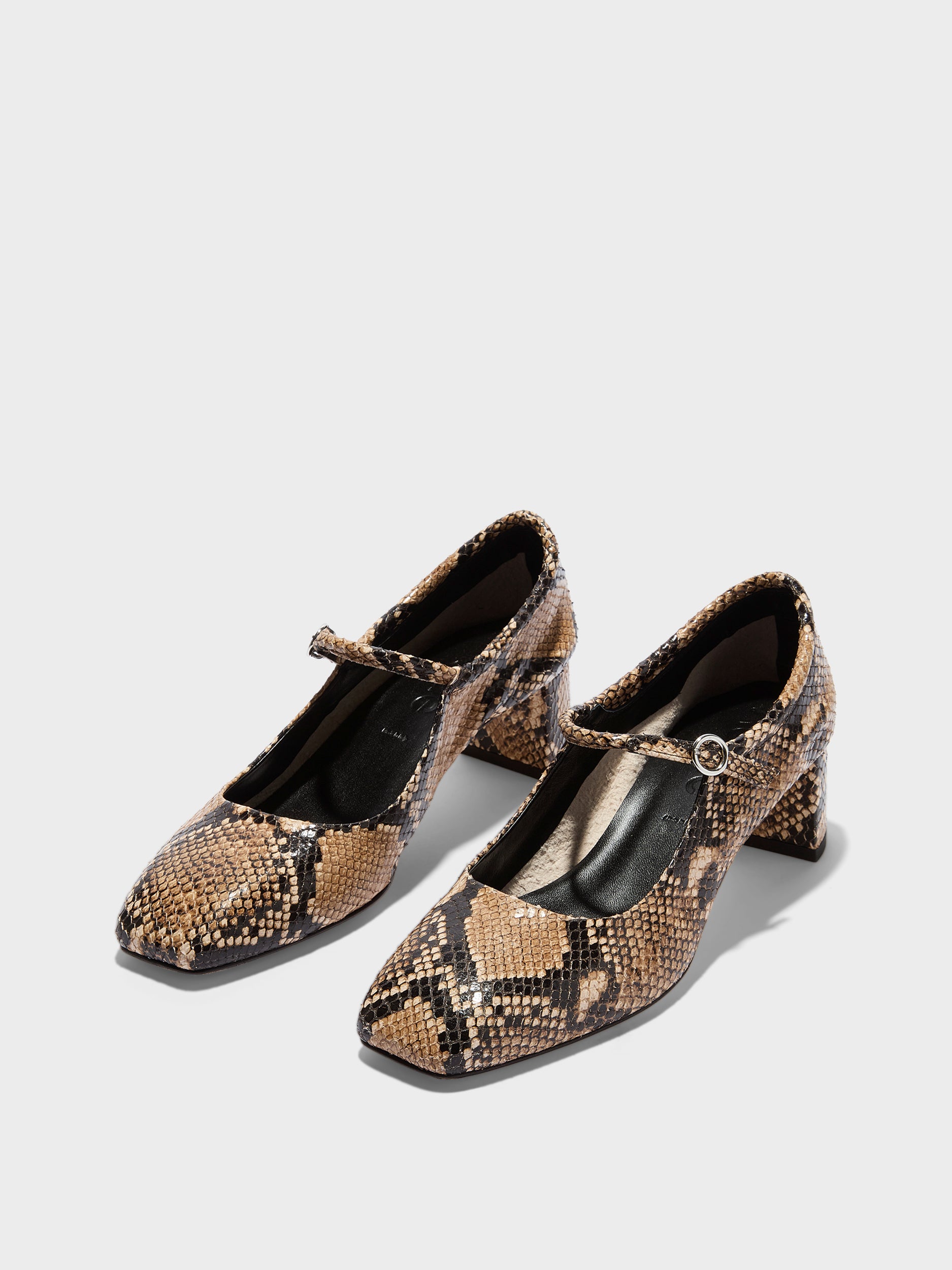 Lina Snake Print Mary-Janes - Image 3